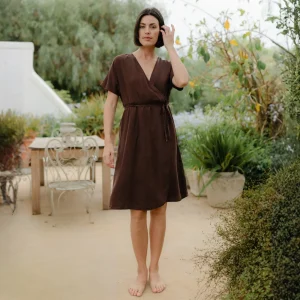 Wickelkleid Tilda mit Rückenausschnitt
